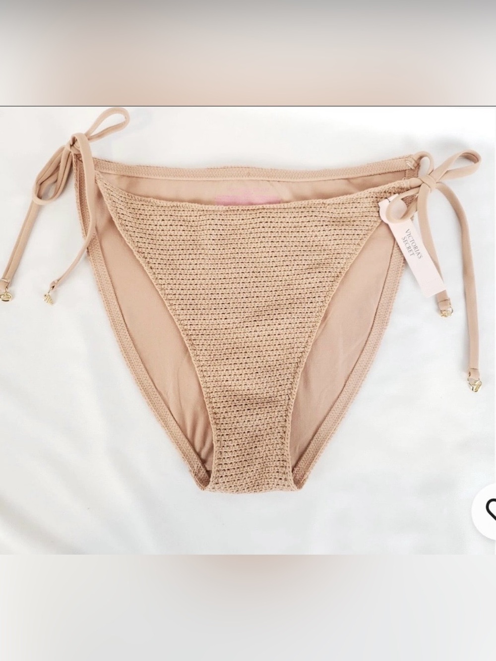 Large Victoria's Secret
Crochet String Bikini with Charms Swim Bottom